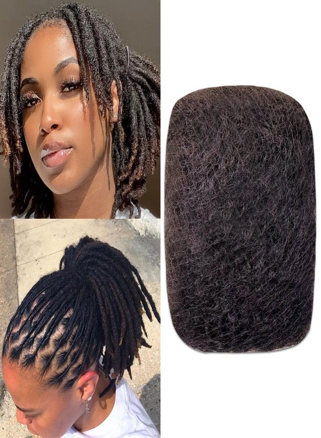 Vlliyava Afro Kinkys Bulk Human Hair 30g -100% Real Human Hair for Mini Twist, Braiding, Loc Extensions, Repair Locs, Natural Afro Bulk for Dreadlocks(1B, 10Inch) - Image 1