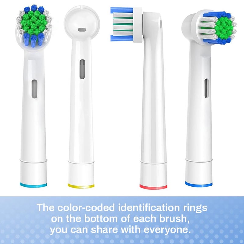 M'AYCREATE ® 4Pcs Electric Toothbrush Replacement Heads Compatible with Oral-B for Most Braun Electric Toothbrushes Soft Dupont Bristles - Image 2