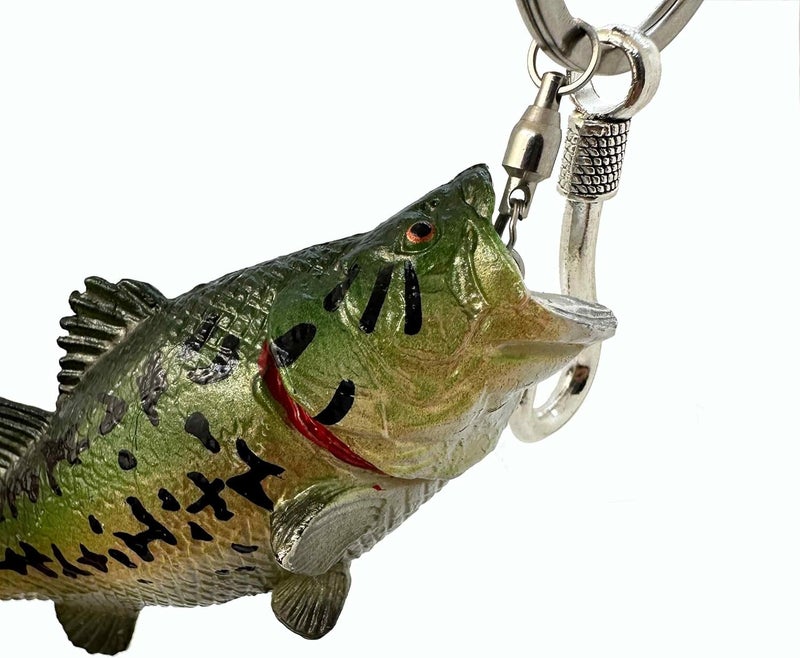 Perch fishing-themed keychain, green - Image 5