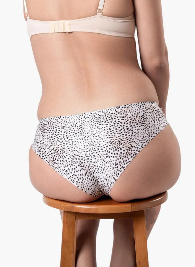 Aadaraya Set of 2 - Aadaraya Printed Bikini Brief with Elasticated Waistband