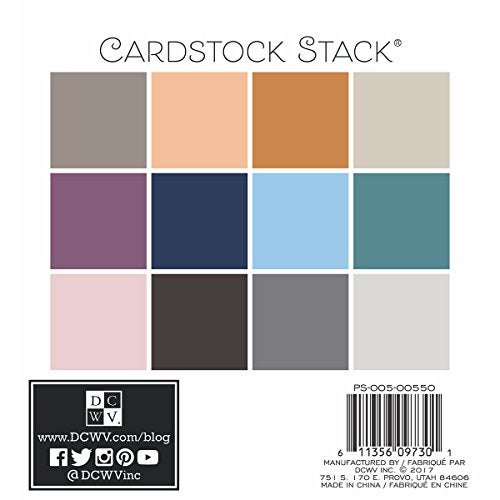 DCWV Neutrual Cardstock-Printed Textured Stack (6x6 inch) - Image 2