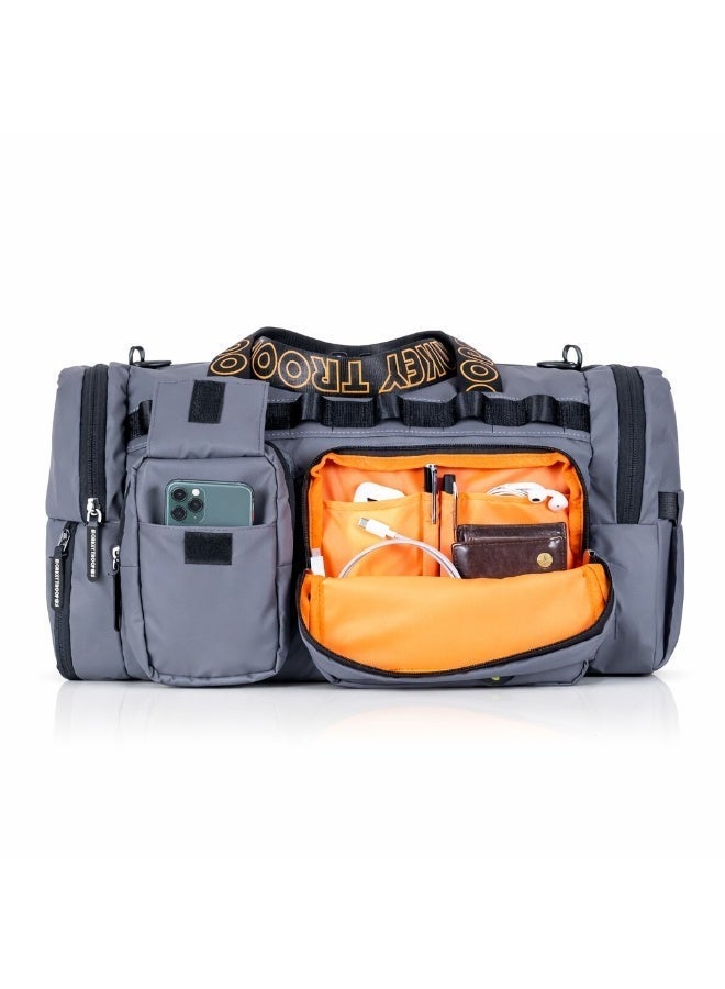 Monkey Troopers Spidey Travel Duffle Bag for Men & Women, 30L Gym Travel Bag with Wet & Shoe Compartments, Water Bottle Holder, Multi-Pocket Organizer - Image 3