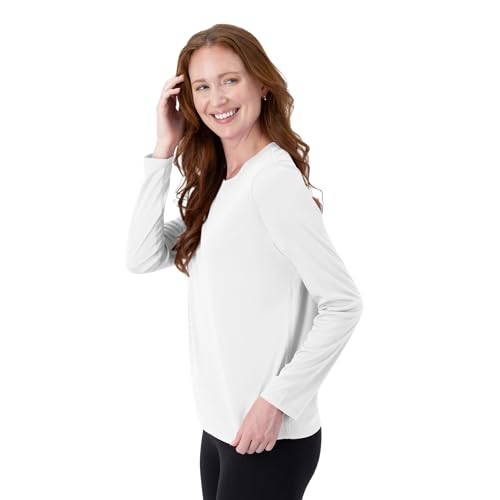 Hanes womens Sport Cool Dri Performance Long Sleeve T-shirt, White, XX-Large US - Image 3
