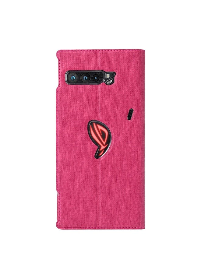 Case Cover For Asus ROG Phone 3 ZS661KS ViLi DMX Series Shockproof TPU + PU Leather Magnetic Attraction Horizontal Flip Case with Card Slot & Holder(Rose Red)