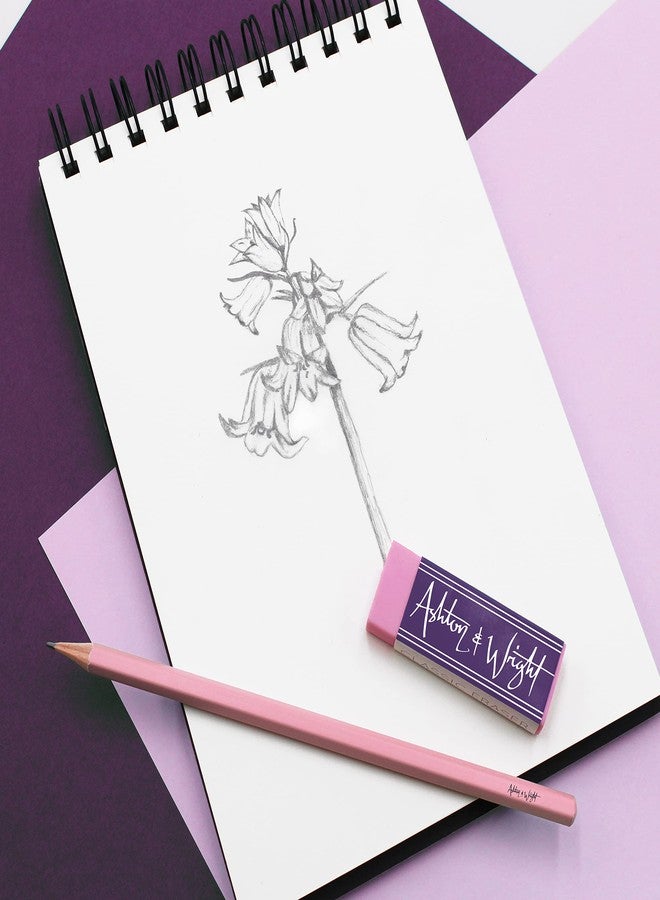 Ashton and Wright - Classic HB Pencils, 15cm Rulers, Erasers, Z-Grip Smooth - Pastel Set of 25 - Image 2