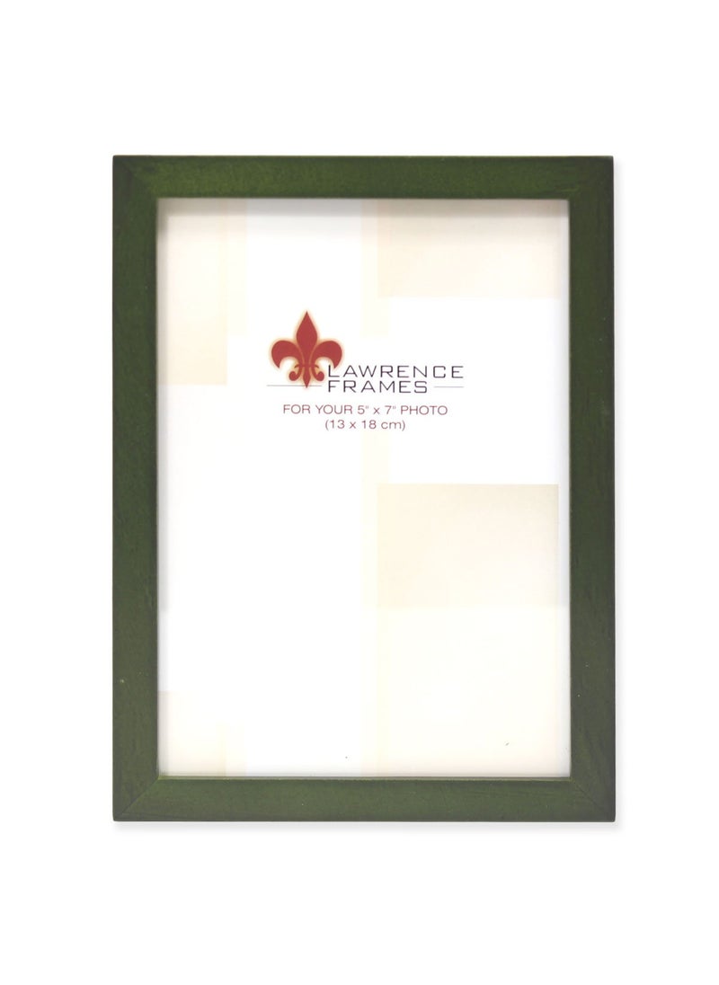 Lawrence Frames Lawrence Frames Collection Wood Picture Frame Gallery Green 5x7 