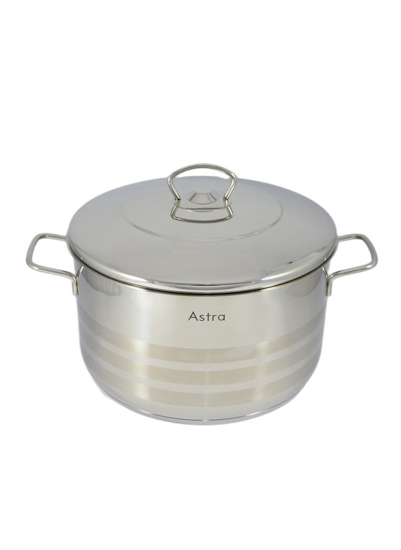 ASTRA Low Casserole 28x11 cm 6.5L – Premium Stainless Steel, Non-Stick, Oven Safe Pot for Large Roasts, Baking, and Slow Cooking - pzsku/Z8AD5347FED6FBBE79019Z/45/1741085290/f786679f-6e4f-48c8-89a0-21975264a87a