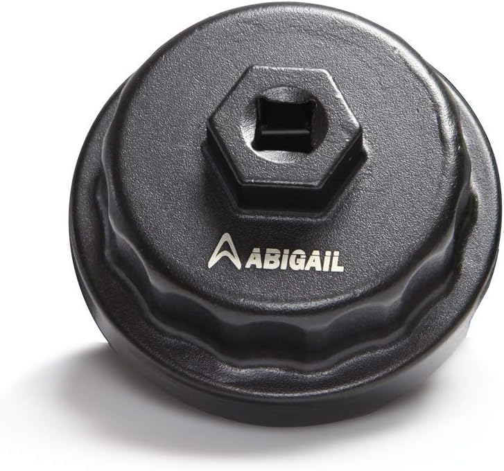 A ABIGAIL Heavy Duty Oil Filter Wrench Compatible with Toyota,Lexus,RAV4,Camry,Tundra,Highlander,Sienna Oil Filter Cap Removal Socket Tool for 2.5-5.7L Engine with 64mm Cartridge Style Oil Filter Housing - Image 1
