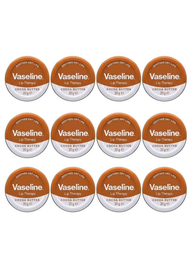 Vaseline Lip Therapy Cocoa Butter - 20g * 12p