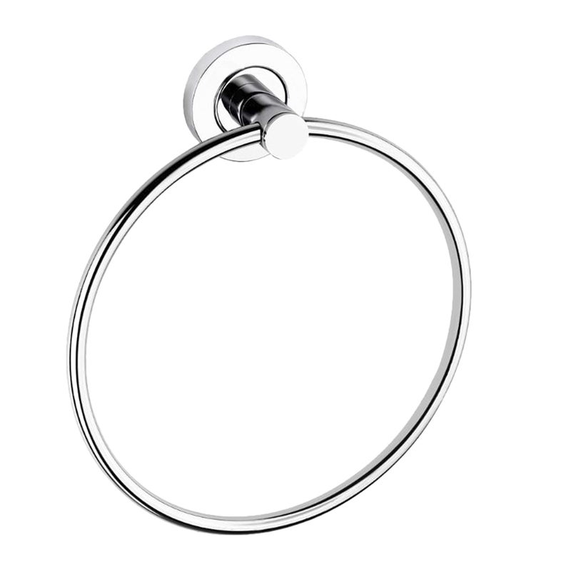 GAURANNGA CRAFT Stainless Steel Chrome Finished Round Towl Holder Napkin Ring Hanger for Wash Basin/Kitchen/Bathroom (Silver) - Image 5