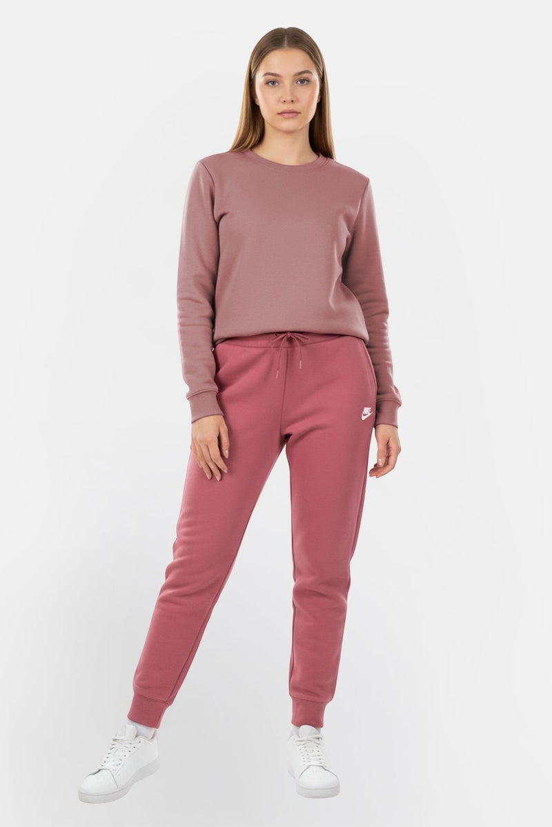 Nike Women Plus Size Brand Logo Outdoor Sweatpants, Mauve - Image 1