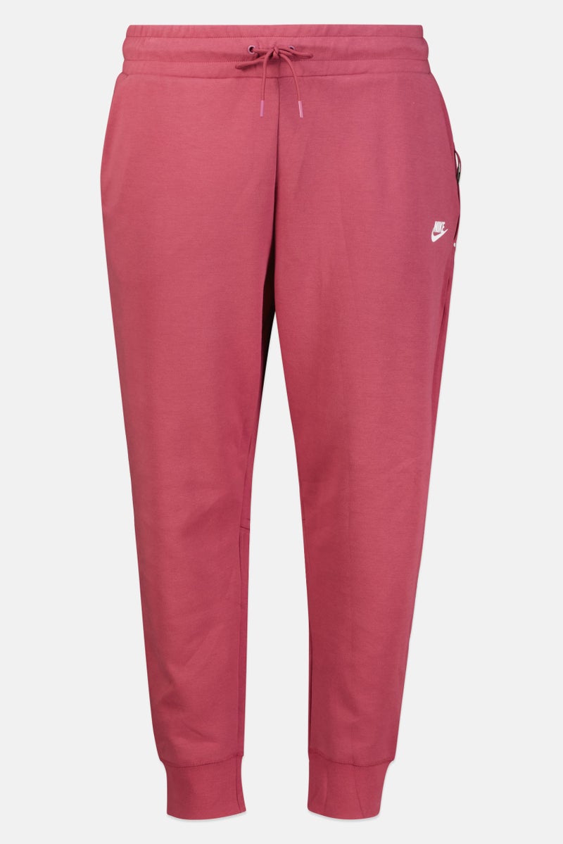 Nike سروال رياضي خارجي للنساء بحجم زائد مع شعار العلامة التجارية، موف - Image 4