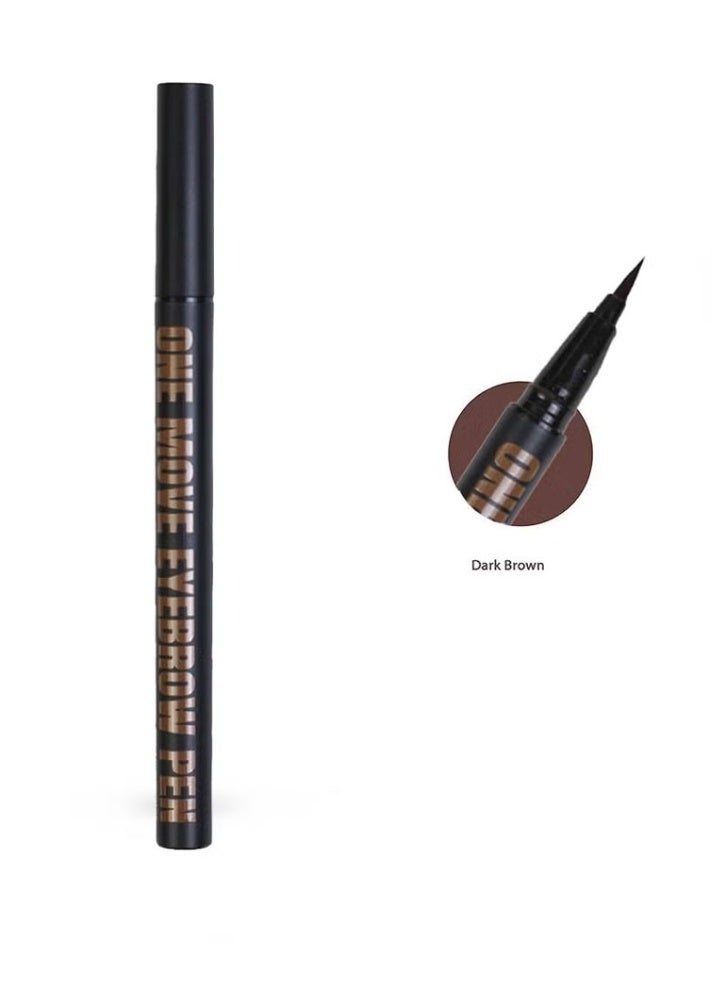 فانيتي قلم تحديد الحواجب بحركة واحدة، بني - Image 3