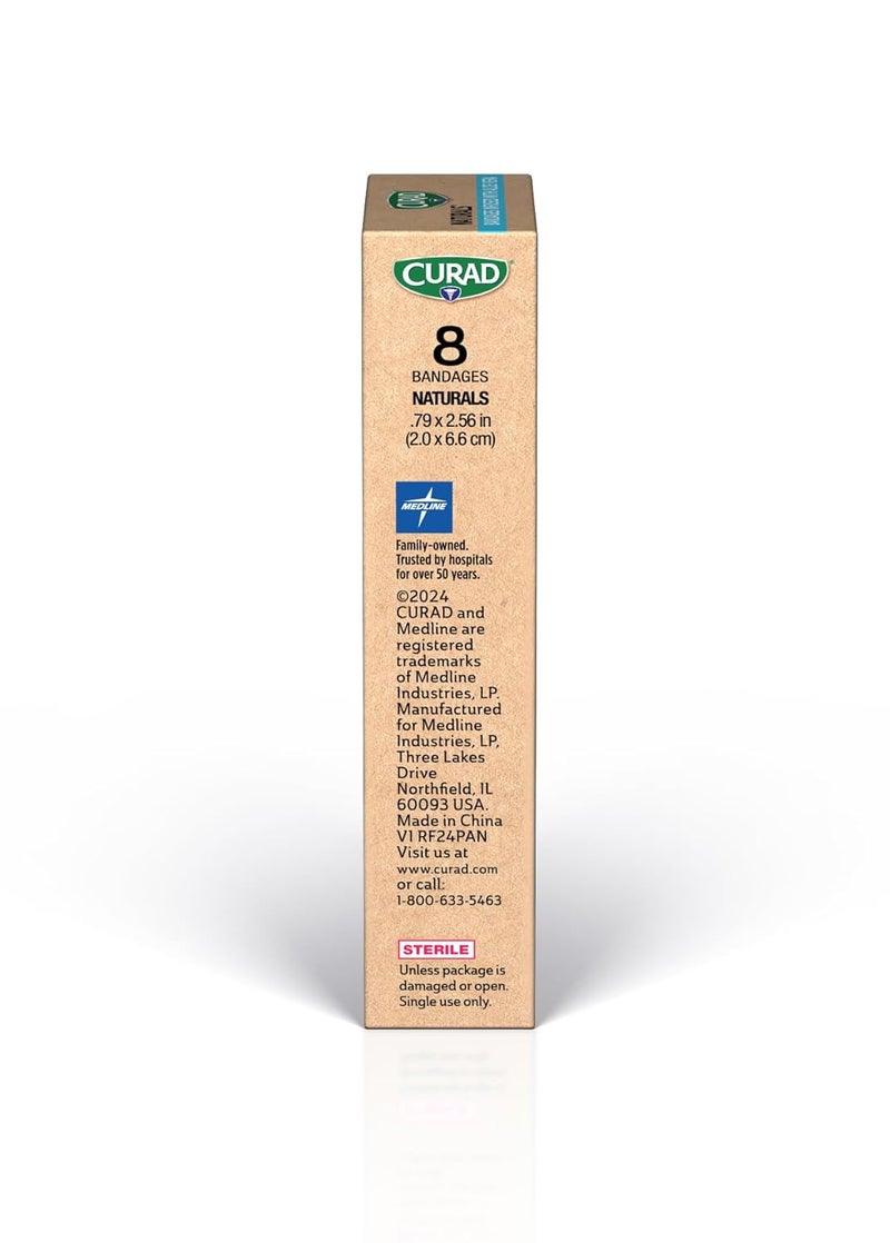 CURAD Naturals Aloe Vera Hydrocolloids Finger  Toe 79 x 256 8ct Pack of 4 - Image 3