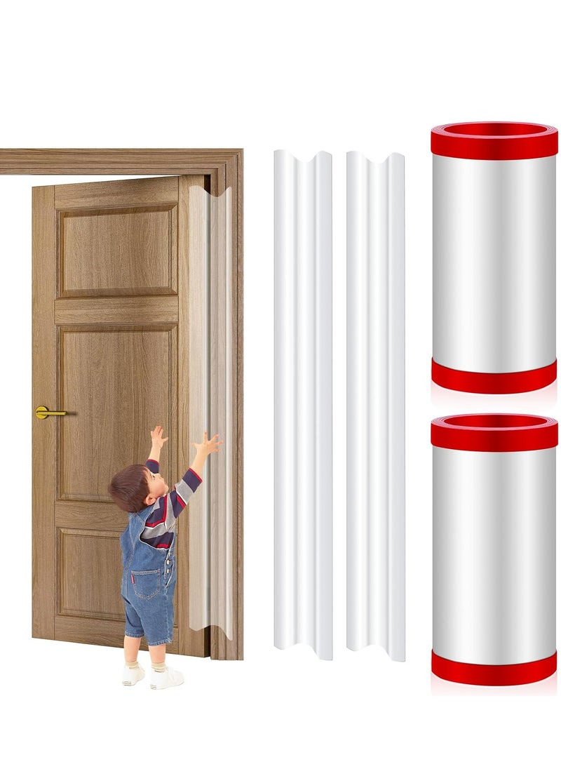 Oasisgalore Finger Pinch Door Guard - Child Door Protector - 2 PCS Door Jam Shield Hinge Cover for 90 , 180 Degree Door Frames, Gates.  - Image 1