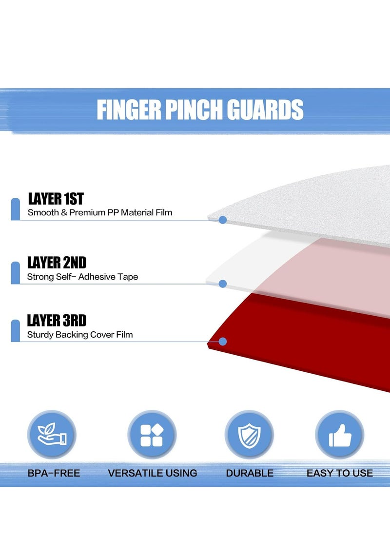 Oasisgalore Finger Pinch Door Guard - Child Door Protector - 2 PCS Door Jam Shield Hinge Cover for 90 , 180 Degree Door Frames, Gates.  - Image 3