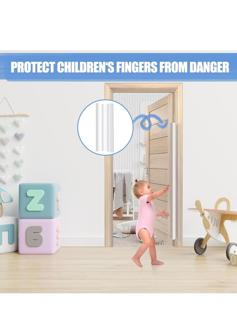 Oasisgalore Finger Pinch Door Guard - Child Door Protector - 2 PCS Door Jam Shield Hinge Cover for 90 , 180 Degree Door Frames, Gates.  - Image 4