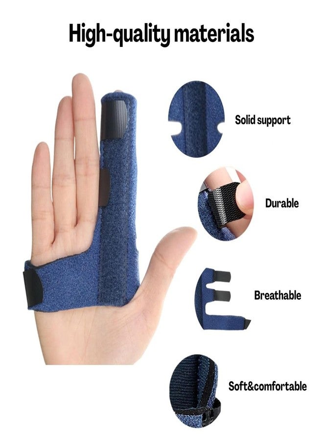 Homeaura 2pcs Finger Splint for Index, Middle & Ring Finger | Adjustable Support | Comfortable Fit | Injury Recovery | Pain Relief | Sprain & Fracture Protection - Image 3