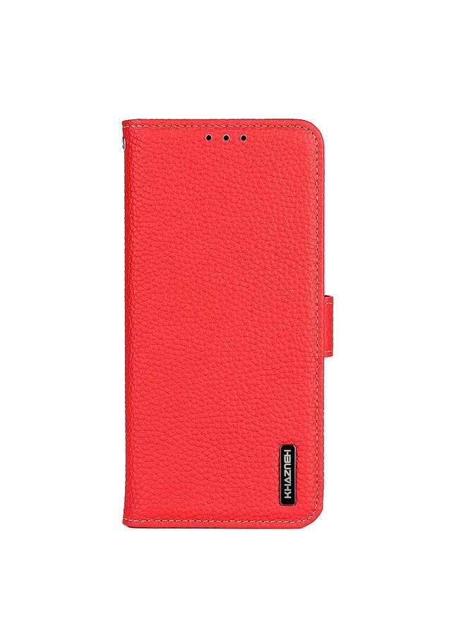 اس-توب جراب لهاتف Nokia X30 5G KHAZNEH Litchi مصنوع من الجلد الأصلي - Image 2