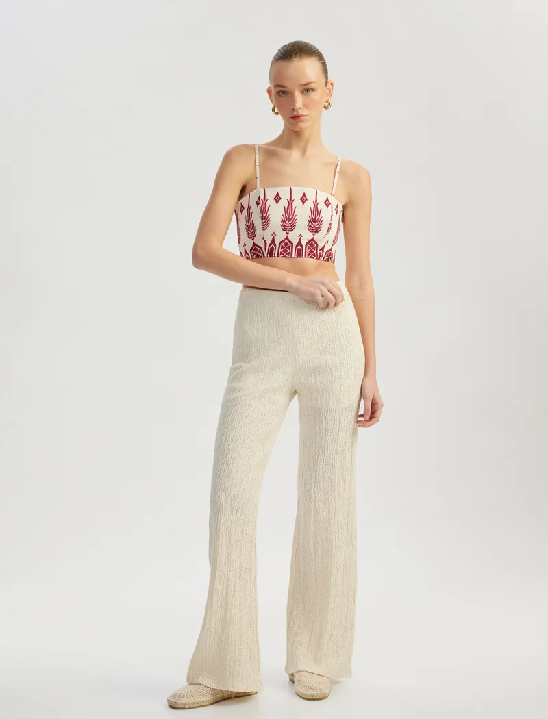 KOTON Strappy Crop Bustier