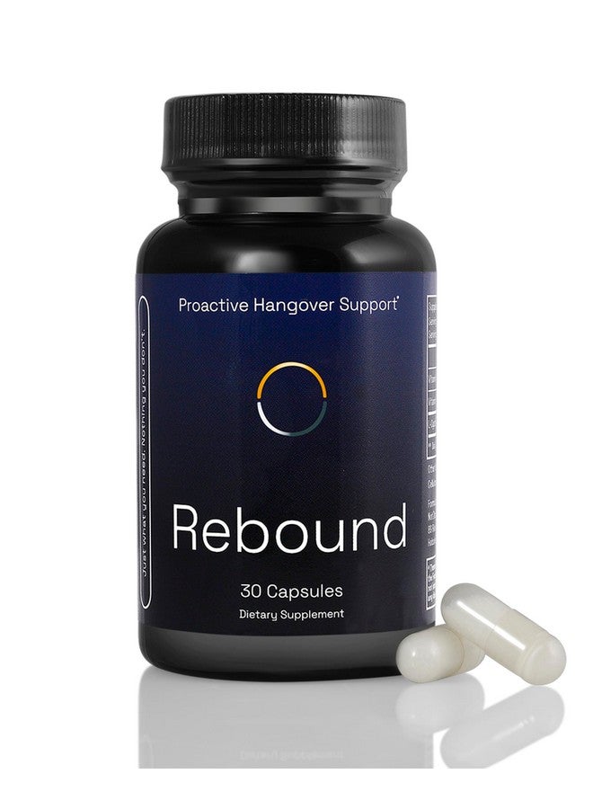 Not Drugs Rebound: Hangover Support That Actually Works | Effective, Affordable & Backed by Science | 30 Capsules | 30 Doses | L-Cysteine, Vitamin B6, Vitamin C - Image 1