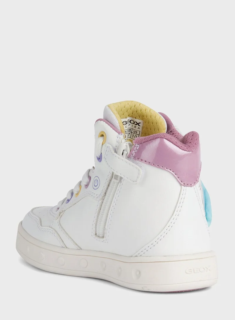 GEOX Infant Graphic Print High Top Sneakers