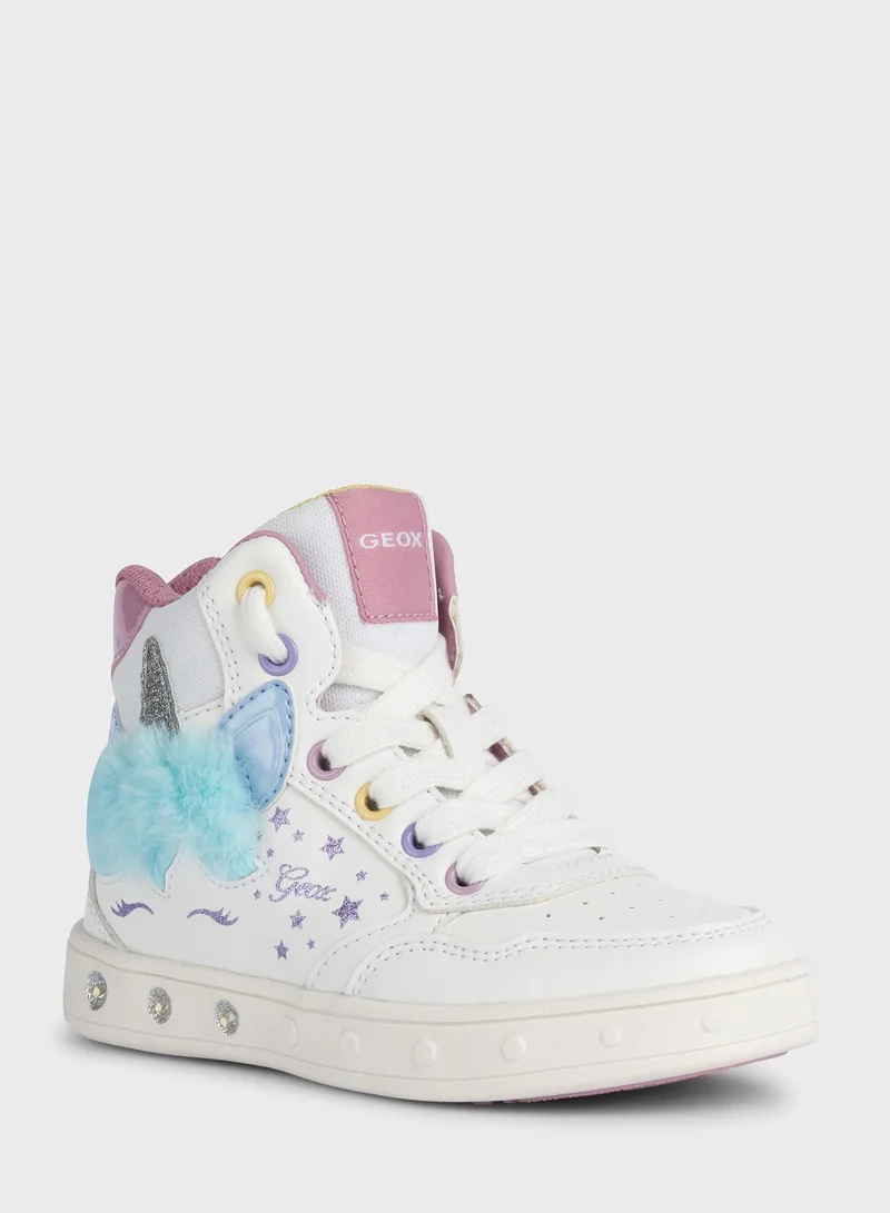 GEOX Infant Graphic Print High Top Sneakers