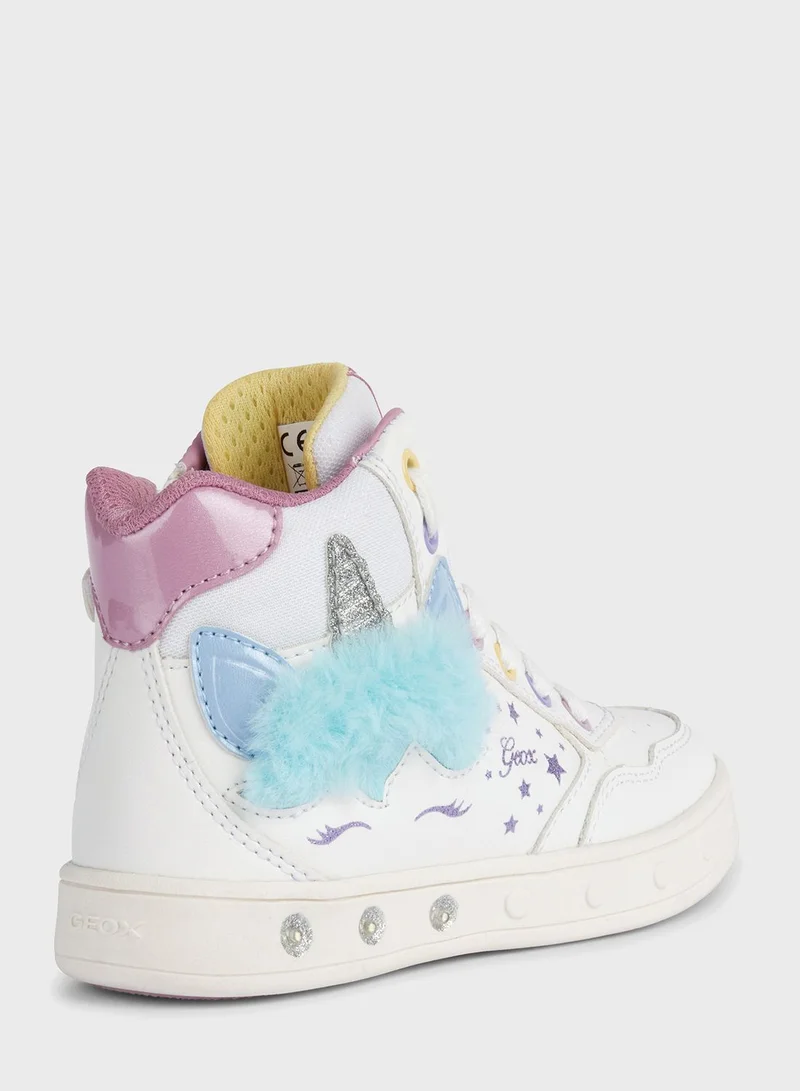 GEOX Infant Graphic Print High Top Sneakers