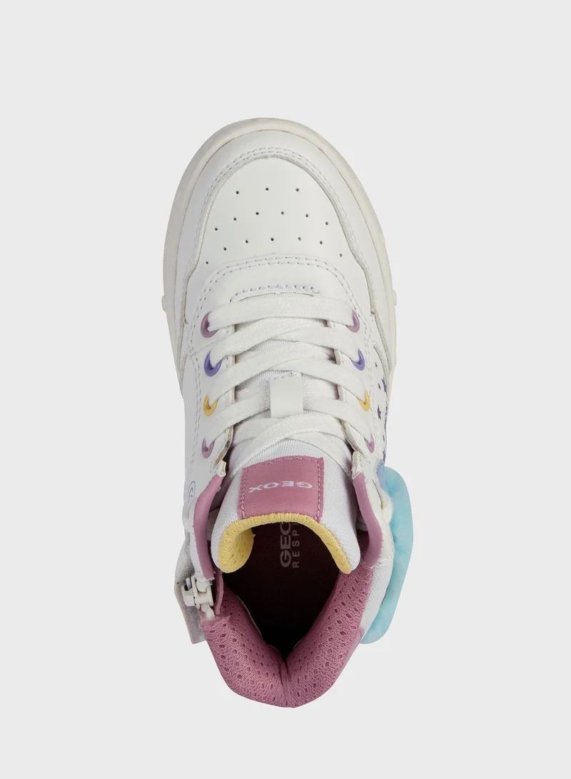 GEOX Infant Graphic Print High Top Sneakers