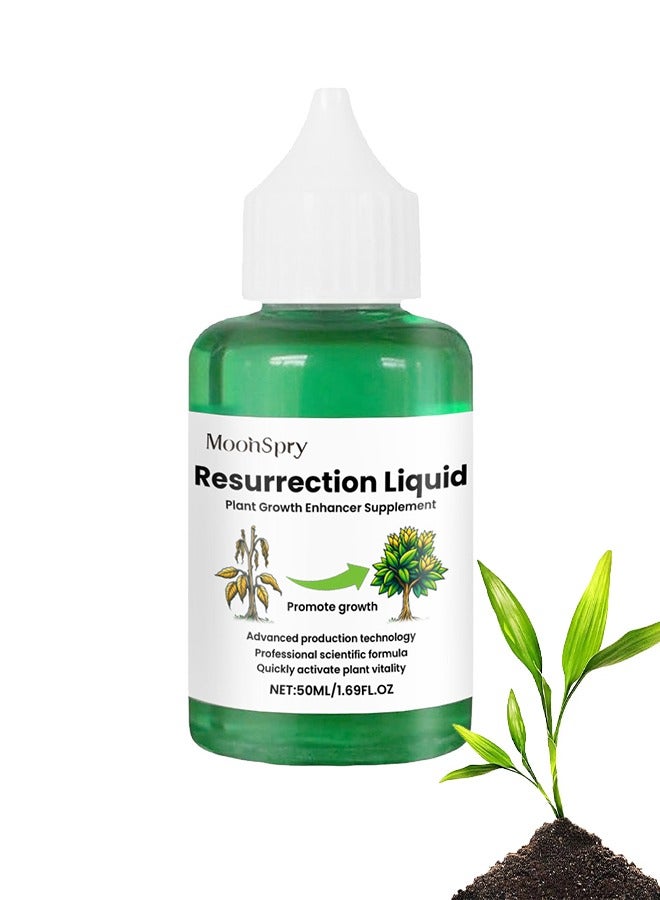 MOONSPRY Resurrection Liquid,Plant Activation Liquid Solution – Plant Resurrection & Growth Enhancer, Liquid Fertilizer for Seedlings, Rooting Hormones for Cuttings, Plant Growth Supplement 50ml - Image 1