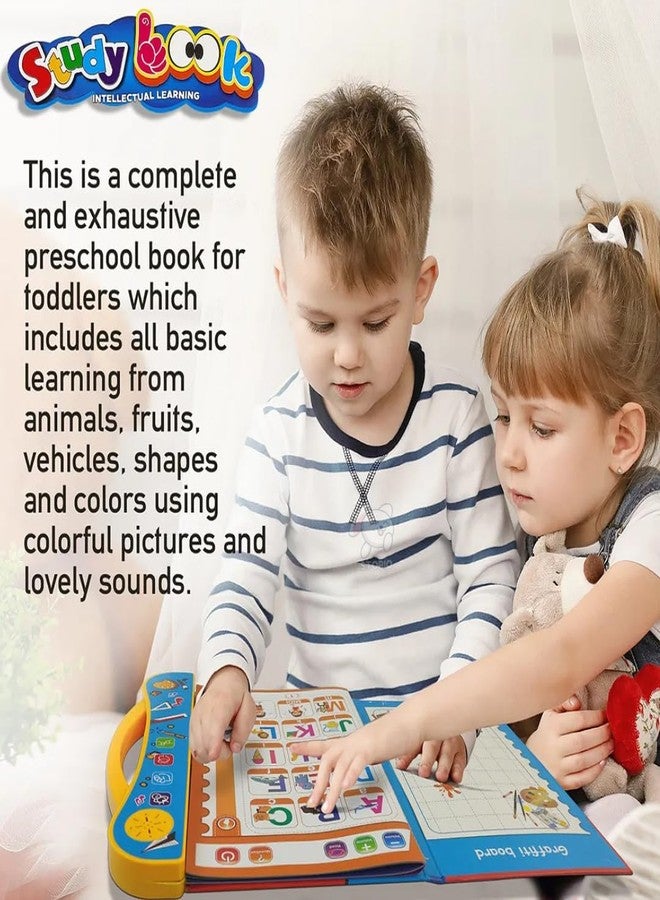 Storio Intelligence Book Sound Book for Children, English Letters & Words Learning Book, Fun Educational Toys. Activities with Numbers, Shapes Learning Book for Toddlers - Image 4