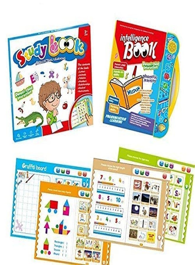 Storio Intelligence Book Sound Book for Children, English Letters & Words Learning Book, Fun Educational Toys. Activities with Numbers, Shapes Learning Book for Toddlers - Image 5