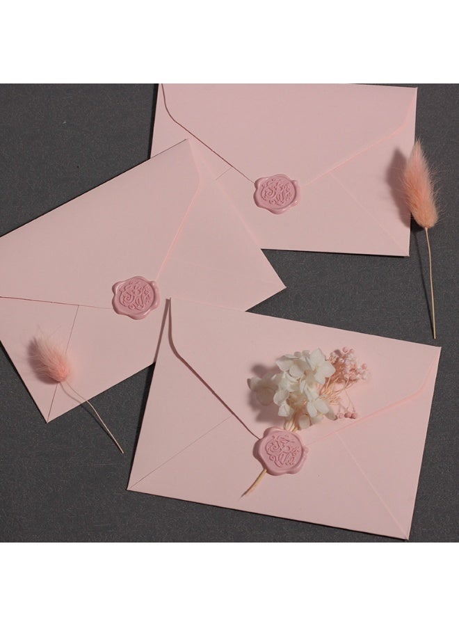 NIIMBOT 10 Pcs Pink Envelope Set, Stationery Kit with Romantic Wax Seal, Simple Style Love Letter Supplies for Wedding Invitation, Anniversary, Gift Giving, DIY Craft - Image 2