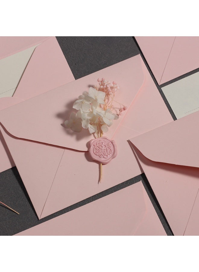 NIIMBOT 10 Pcs Pink Envelope Set, Stationery Kit with Romantic Wax Seal, Simple Style Love Letter Supplies for Wedding Invitation, Anniversary, Gift Giving, DIY Craft - Image 4