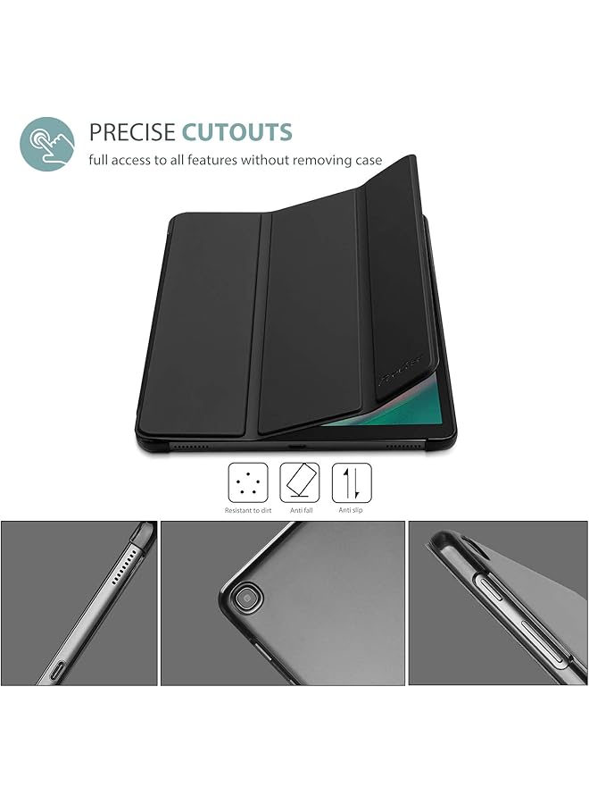 Procases Galaxy Tab A 10.1 Case 2019 Model T510 T515 T517 Slim Lightweight Stand Case Shell Cover For 10.1 Inch Galaxy Tab A Tablet Sm-T510 Sm-T515 Sm-T517 2019 Release -Black - Image 3