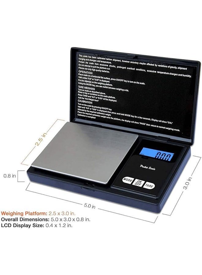 200g X 0.01g Lcd Digital Pocket Scale Jewelry Gold Gram Precision Weight Scale, Food Scale, Kitchen Scale - Image 4
