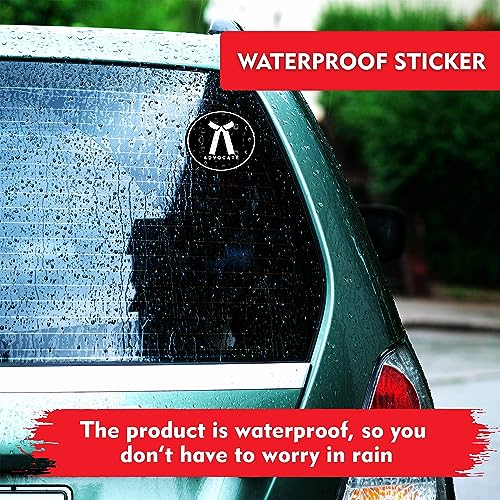 TWINSTER Advocate Lawyer Sign Logo Emblem Badge Sticker Pack of 5 (2 Big Stickers and 3 Small Stickers) Waterproof Vinyl Stickers Comaptible for Cars and Two Wheelers - Image 3