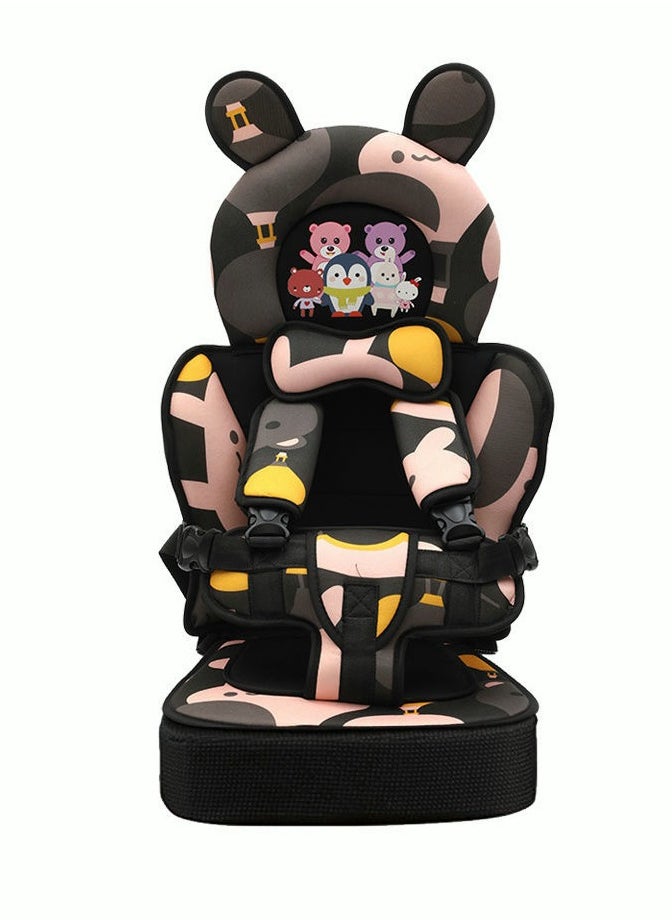 MIXDE Portable Child Car Safety Chair With Five-Point Belt for 18-24 Months Kids 