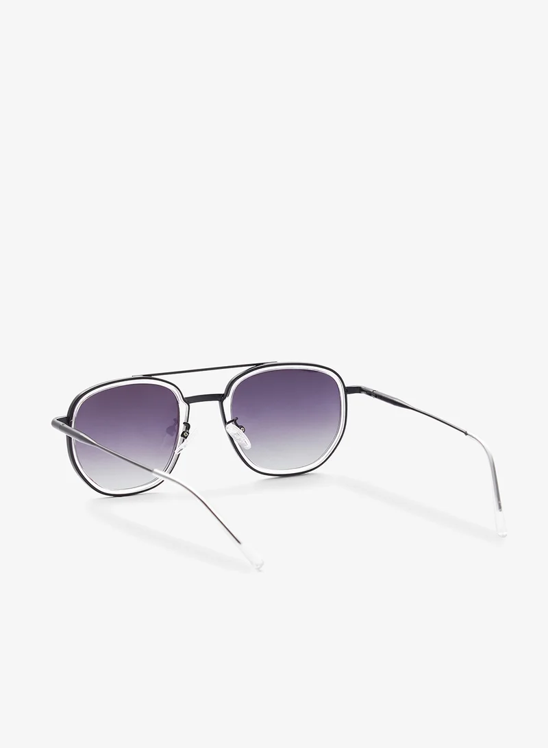Seventy Five Polarized Lens Square Aviatoe Sunglasses