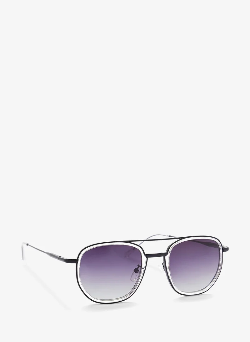 Seventy Five Polarized Lens Square Aviatoe Sunglasses