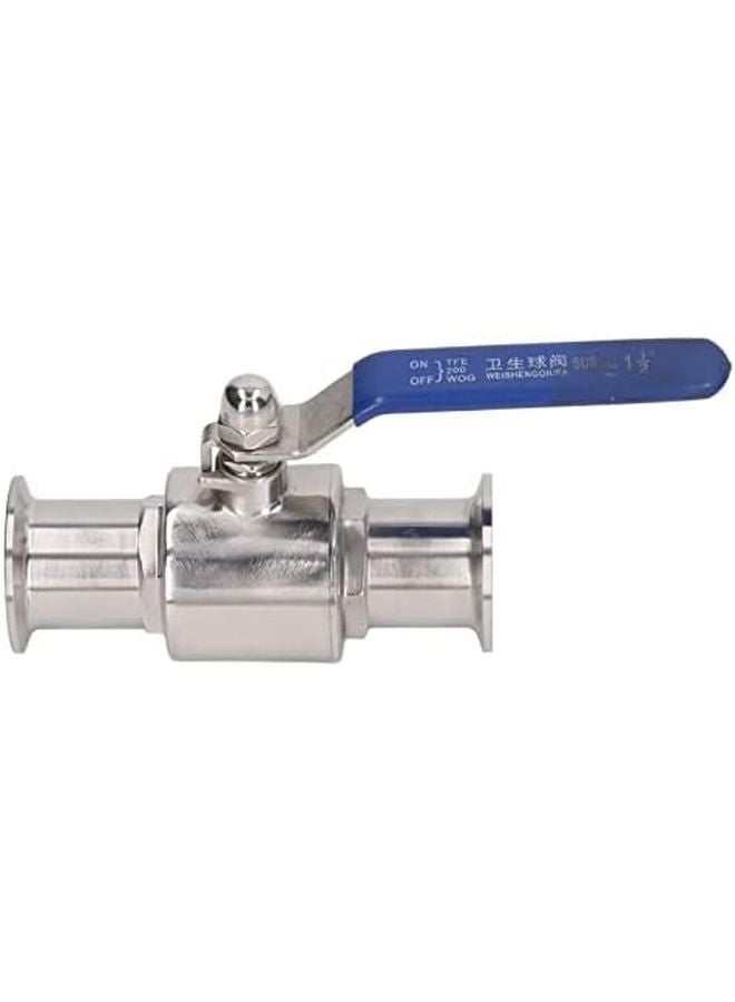 51mm 2in Pipe OD Stainless Steel Clamp Ball Valve With Handle For Flow Control - Image 2