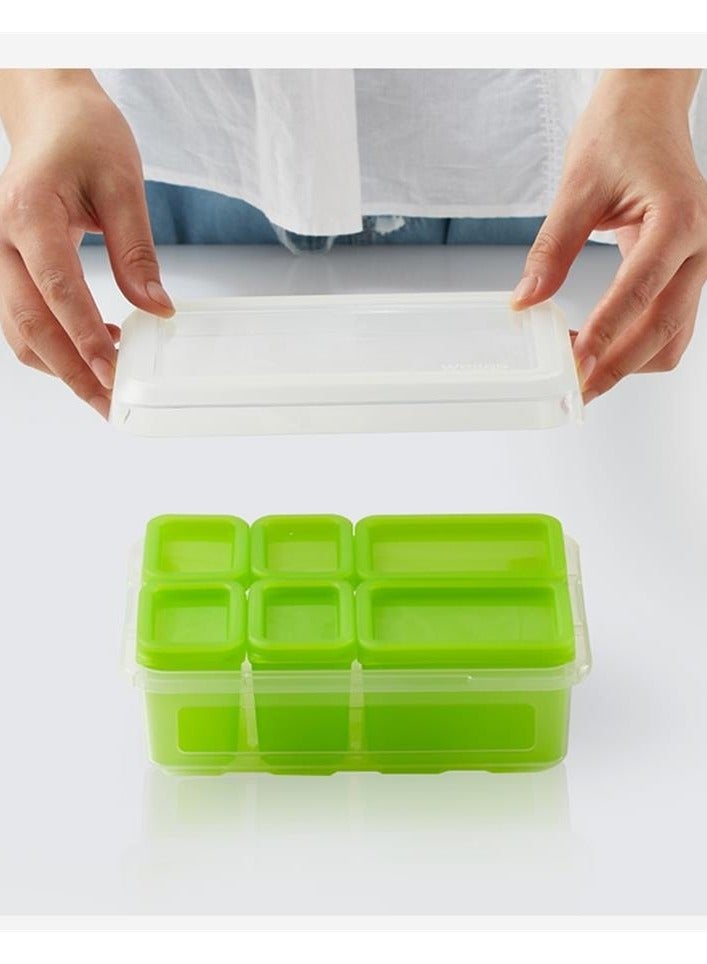 430ml green detachable baby silicone food complementary box - Image 2