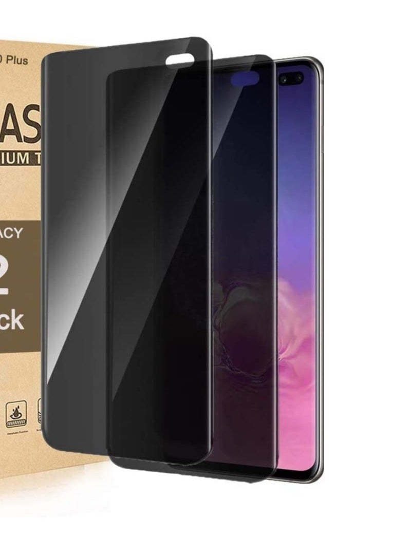 ELTRAZONE (2 Pack)Privacy Screen protector compatible with Samsung Galaxy S10+ Screen Protector Tempered Glass [Anti-Glare][HD Full Coverage][Easy Installation][Scratch Resistant][9H Hardness]  - Image 1