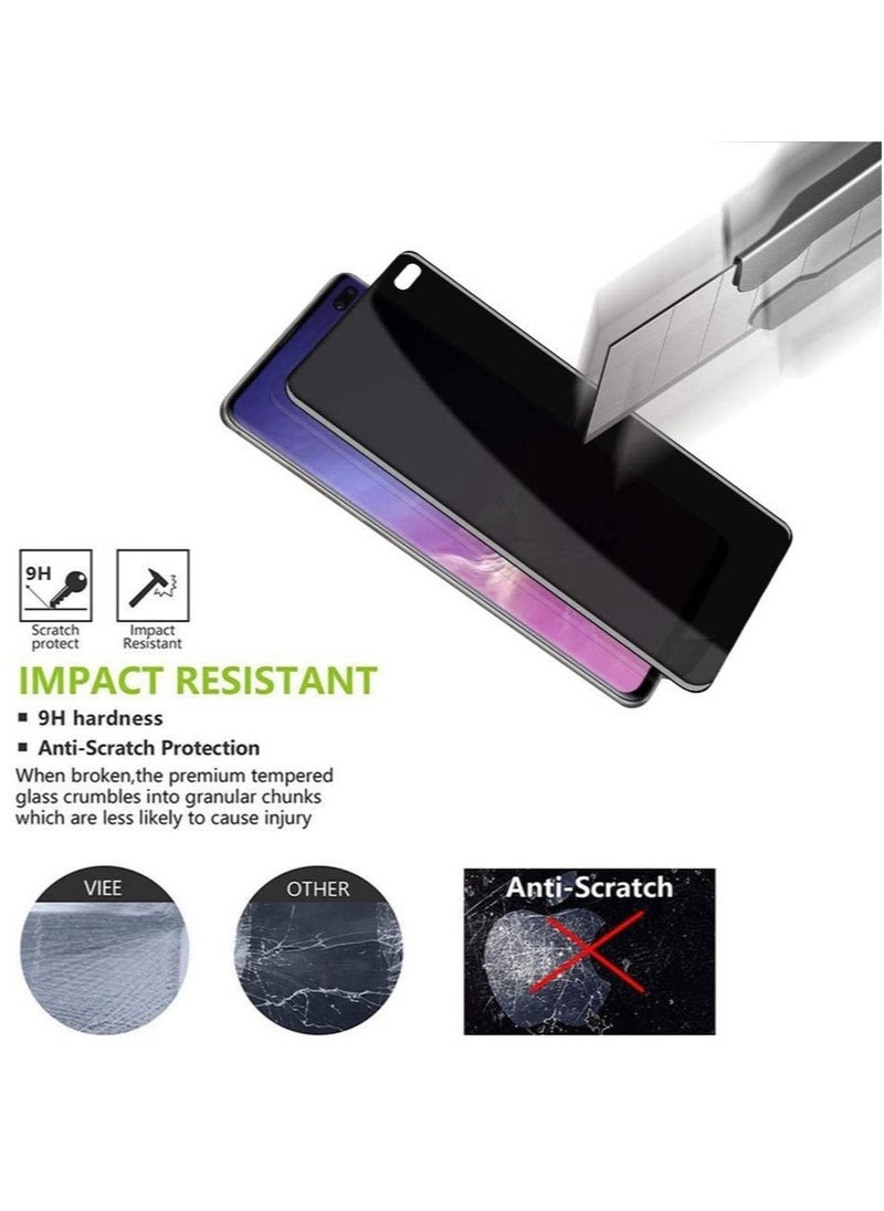 ELTRAZONE (2 Pack)Privacy Screen protector compatible with Samsung Galaxy S10+ Screen Protector Tempered Glass [Anti-Glare][HD Full Coverage][Easy Installation][Scratch Resistant][9H Hardness]  - Image 2