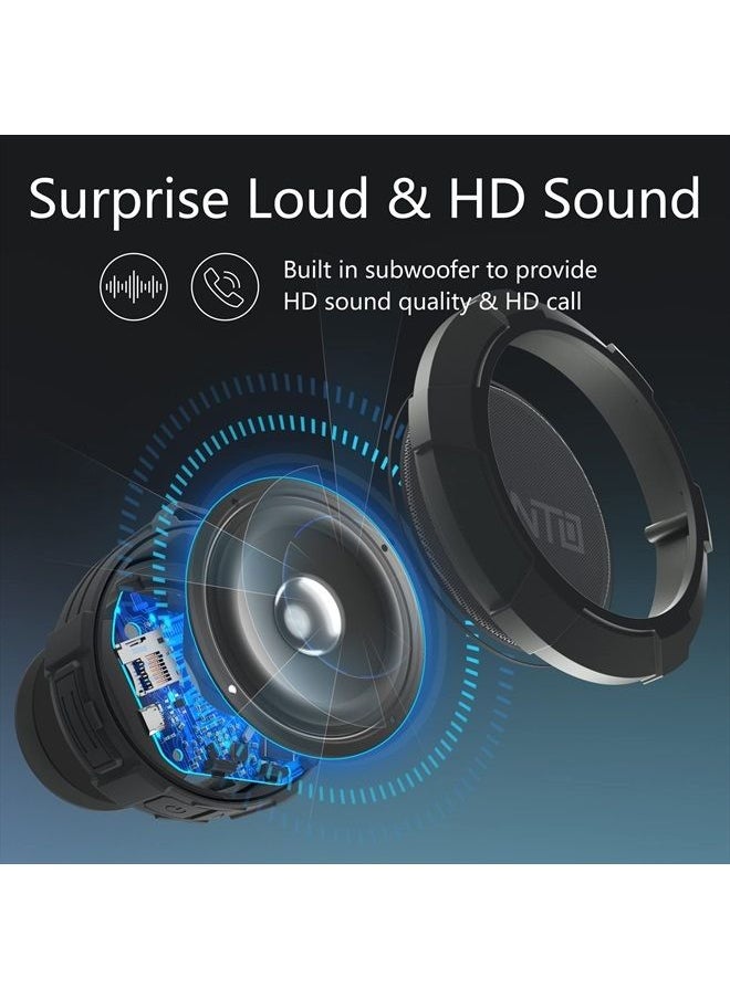 MANTO - Bluetooth Speaker, Cuckoo Portable Bluetooth Shower Speaker, IPX5 Waterproof Wireless Speaker, Stereo Sound, Support SD Card for Home, Party, Travel, Outdoor Sports, Hiking, Camping, Cycling - Image 1