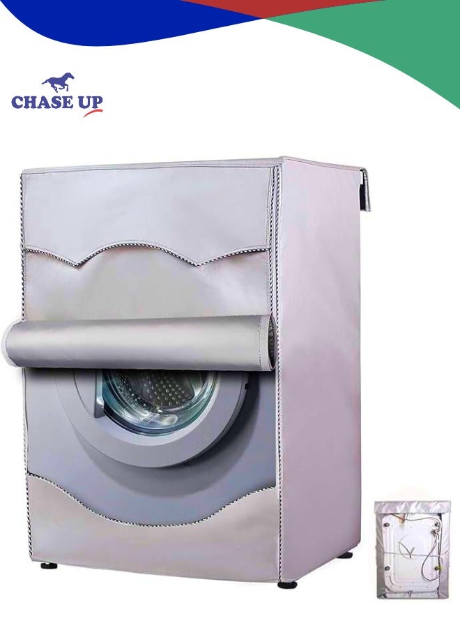 Chase Up Outdoor Washing Machine Cover Waterproof And Dustproof Outdoor Sunscreen Duty Machine Chair and Table Set Waterproof Sunscreen Dust-Proof Protective Tarpaulin, Customizable,85*60*65 - Image 1