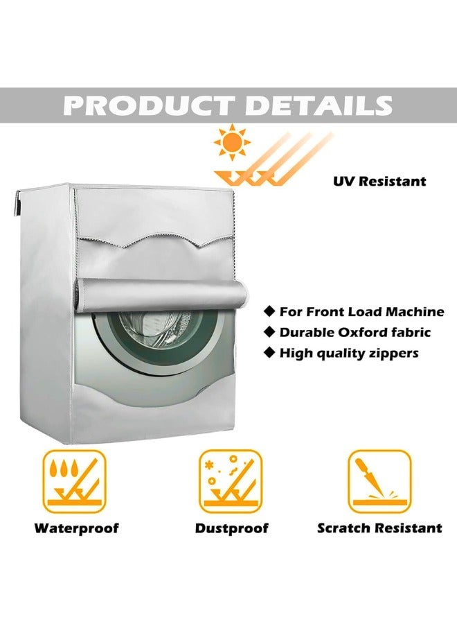 Chase Up Outdoor Washing Machine Cover Waterproof And Dustproof Outdoor Sunscreen Duty Machine Chair and Table Set Waterproof Sunscreen Dust-Proof Protective Tarpaulin, Customizable,85*60*65 - Image 2