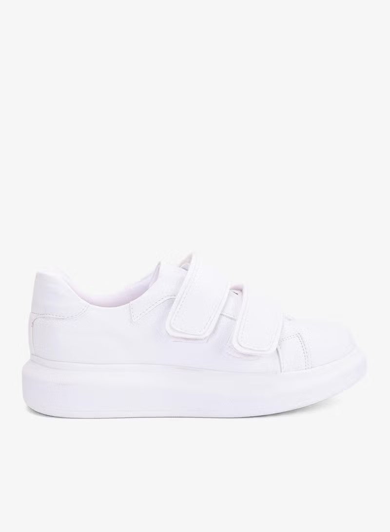 Balloon Sole 2 Velcro White Women's Sneakers - Image 3