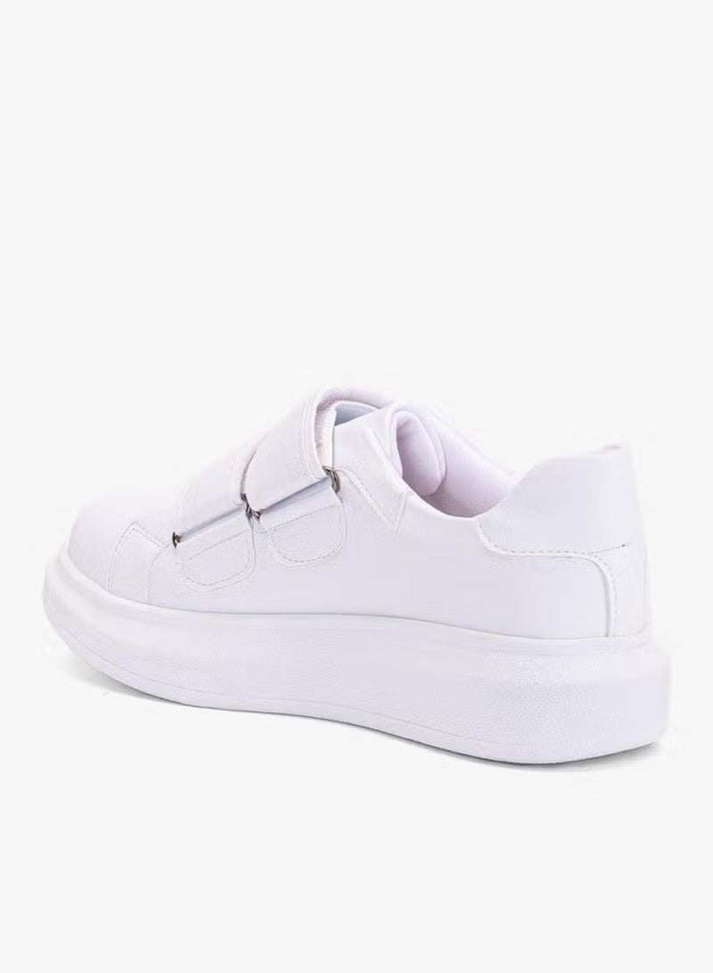 Balloon Sole 2 Velcro White Women's Sneakers - Image 5