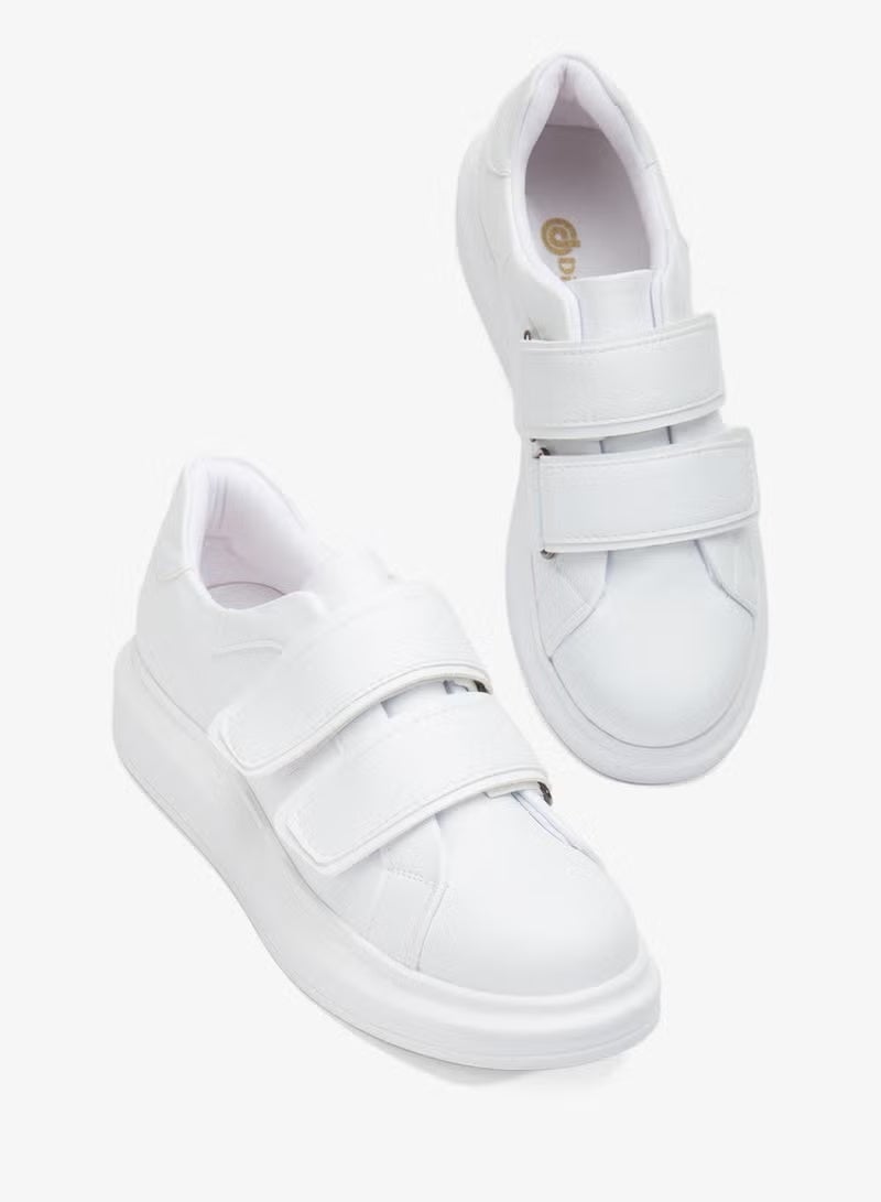 Balloon Sole 2 Velcro White Women's Sneakers - Image 1